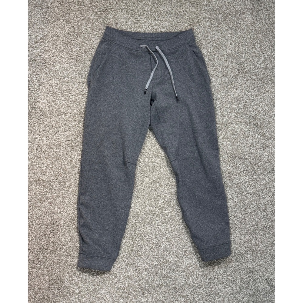 Lululemon City Sweat Jogger Mens Medium Grey Heathered Wool Blend Sweatpants